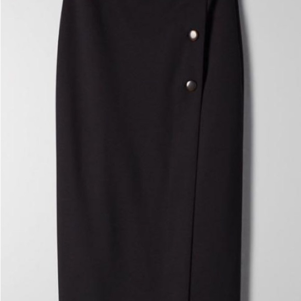 Babaton Black Midi Pencil Skirt x Sz 2